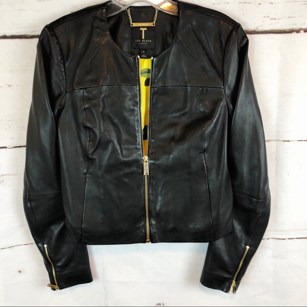 Ted Baker | 100% Leather Jacket, Size 2